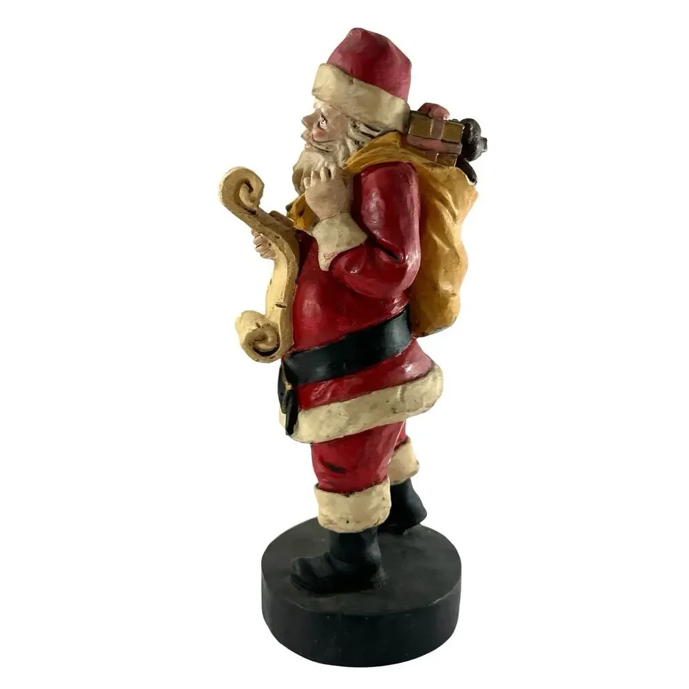 Vintage Windsor Collection Santa Checking His List Figurine 9.5” Resin Christmas